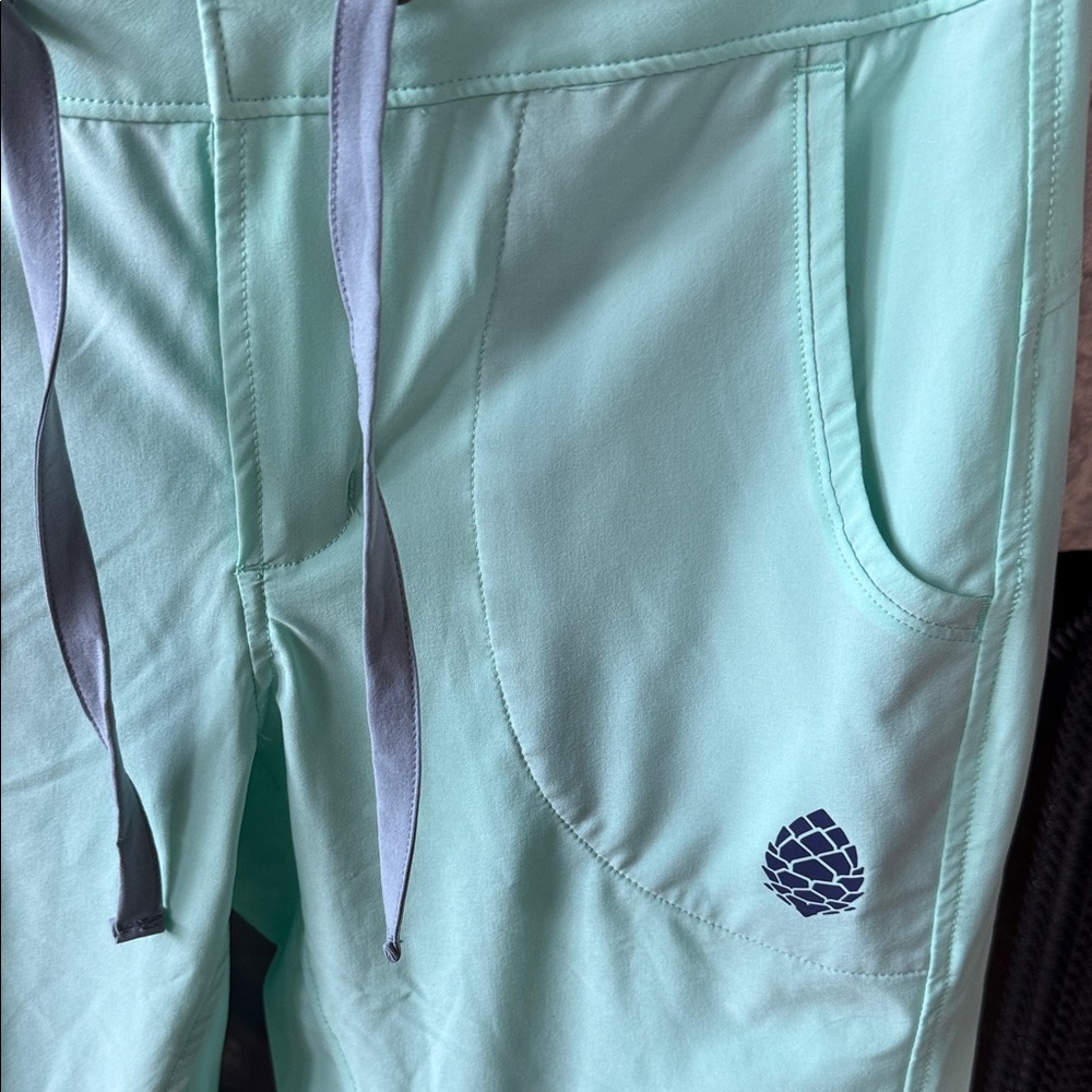 Stio Light Green Women's light weight hiking active pants. Size 6 - Picture 2 of 8